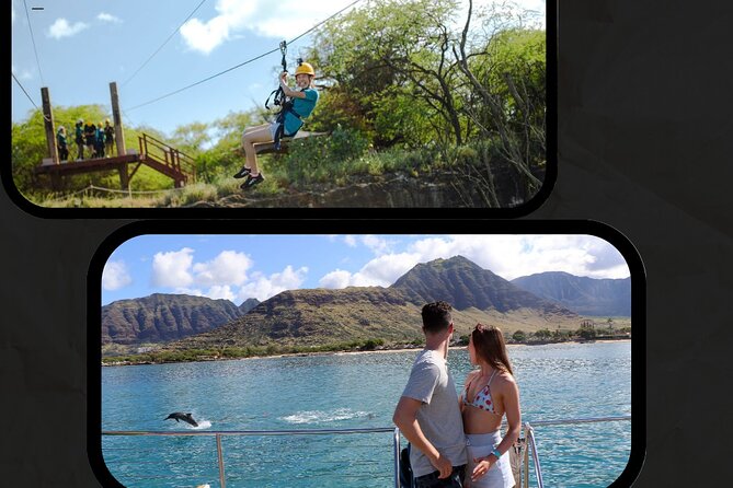 3 Zipline Adventure and 3.5 hour Afternoon Snorkel Cruise - From Coral Crater to Ko Olina Marina
