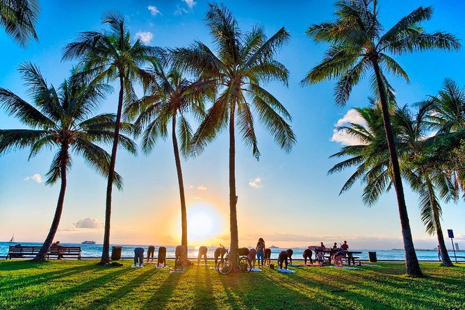 Beach Yoga on Waikiki with Diamondhead Backdrop - Equipment, clothing, and what to carry