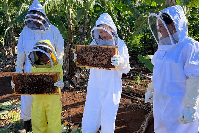Bee Farm Ecotour and Honey Tasting in Waialua, North Shore Oahu - The honey tasting at the end
