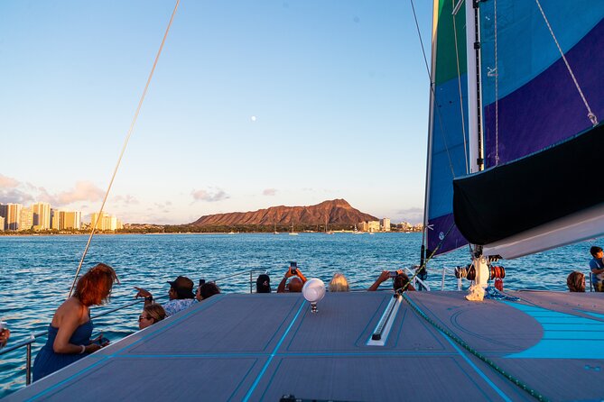 Board from Waikiki Beach for a scenic Sunset Sail on the Hāwea - Who Will Enjoy This Sail Most?