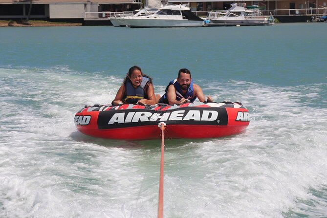 Combo Banana Boat Ride and Bumper Tube Ride in Hawaii - Captain Chad and the value of a good pace
