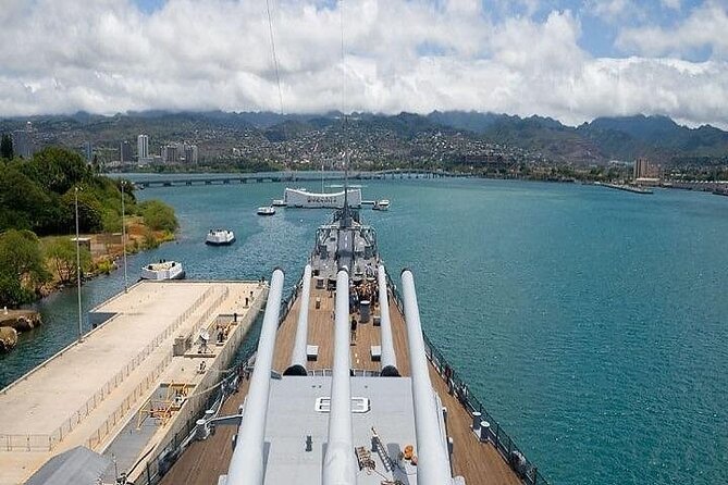 Complete Pearl Harbor Experience from Waikiki Area Hotels - A short stop at the USS Oklahoma Memorial