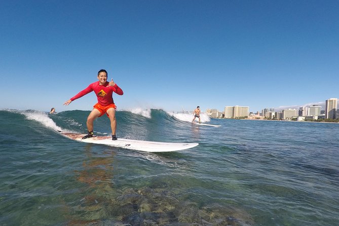 Exclusive Group Surfing Lesson with Waikiki Courtesy Shuttle - Starting at the yellow Surf School Bus