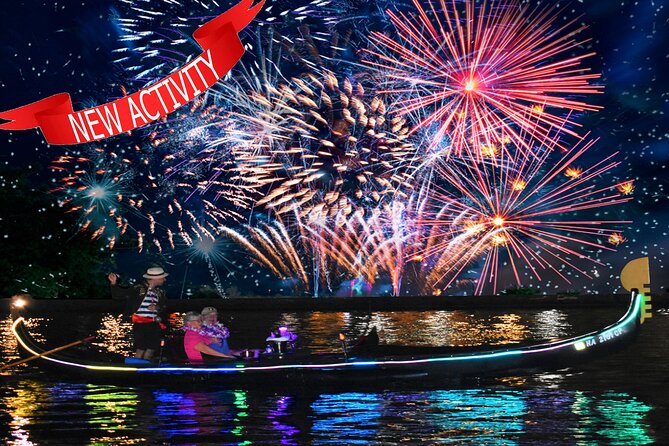 Fireworks Waikiki Gondola Cruise -lots of fun- - Why this gondola works for a Waikiki fireworks night