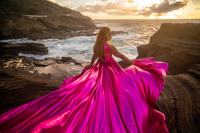 Flying Dress Photoshoot on Oahu - Working with Stacey and the styling team