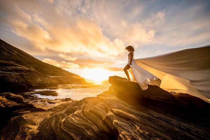 Flying Dress Photoshoot on Oahu - What the 90-minute shoot feels like