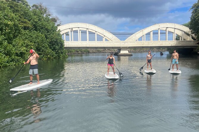Haleiwa River Paddle Board Rental with Blue Planet Adventure Co. - Rainbow Bridge and the social side of the river