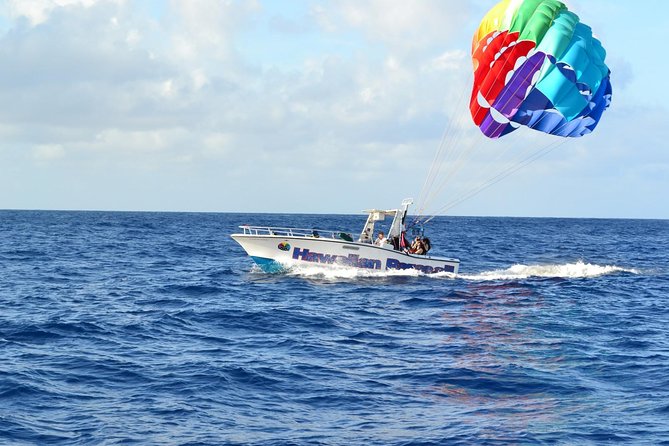 Hawaiian Parasail Since 1977 - Waikiki Beach and Diamond Head from the water