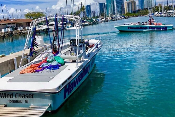 Hawaiian Parasail Since 1977 from Waikiki Beach - Waikiki Beach and Diamond Head from above