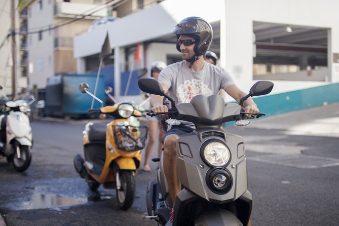 Hawaiian Style Scooter Ride around O'ahu for the Day - The value of $97.01 for a self-guided day