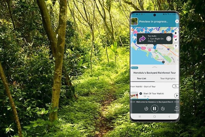 Honolulu Rainforest Self-Guided Audio Tour - How the Shaka Guide route works