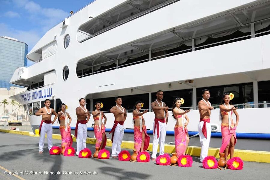Honolulu: Sunset 5 Course Dinner Cruise with Entertainment - Four Decks, With the Best View Above