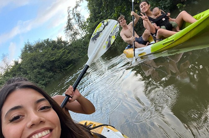 Kayaking Rainforest River on Oahu, Kahana River(Self-Guided Tour) - The small islet and the hard climb