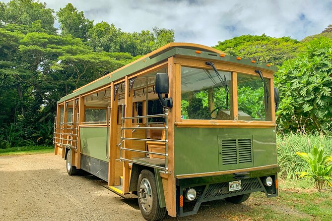 Kualoa Ranch - Kualoa Grown Tour - Riding the trolley through Kualoa Ranch