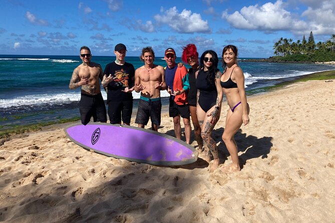 Learn to surf with a local big wave rider on the North Shore of Oahu - Why private group size changes the experience