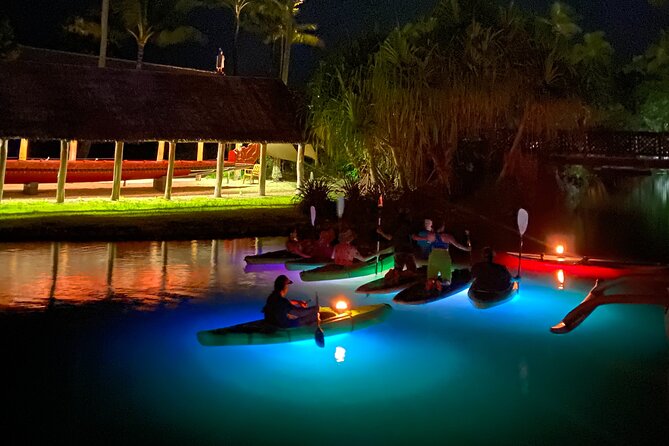 Lunar Legends Night Stand up Paddle Kayak Water Experience - The waterfalls mean you should expect to get wet