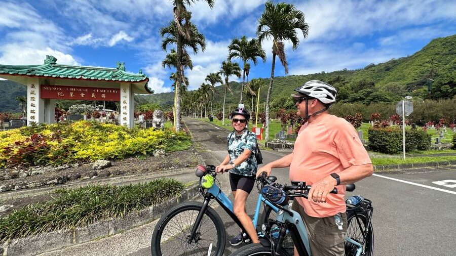 Manoa Falls eBike to Hike - E-biking through Honolulu’s changing neighborhoods