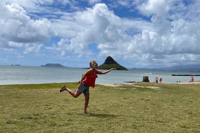 Next Level Oahu Circle Island Tour Snorkel w/Turtles and Byodo-In - Macadamia coffee, Chinaman’s Hat, and movie country