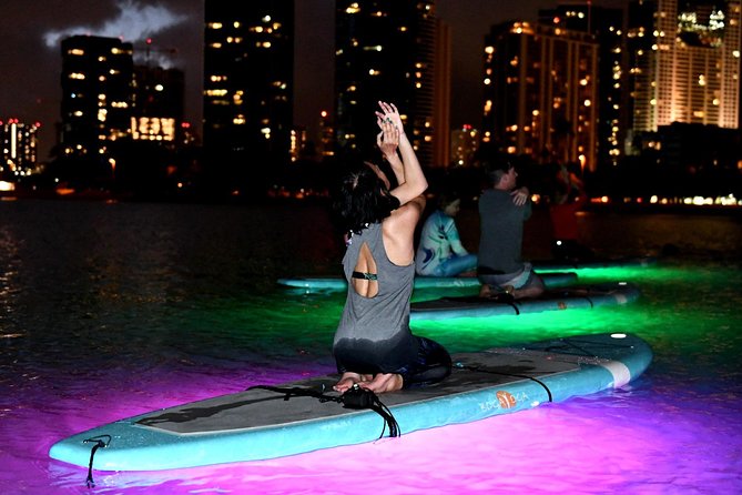 Night SUP Yoga in Honolulu, Hawaii - Floating Savasana Is the Payoff