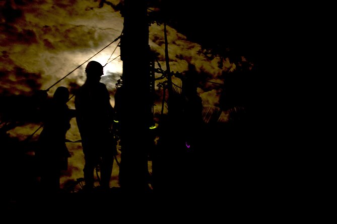 Night Zipline: 3 Zipline Adrenaline Adventure - Campfire and s’mores after the lines