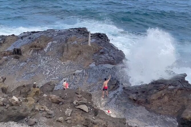 Oahu Allstar Circle Island Tour: Dole, Turtles, Blowhole, Fun - Fruit stands, Haleiwa, Sunset Beach, and Waimea Bay