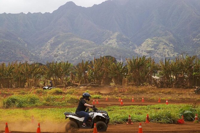 Oahu Beachfront ATV Adventure and Farm Tour - How challenging is the ATV ride?