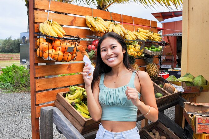 Oahu Circle Island Full Day Tour with Scenic Stops & Local Foods - Kahuku Farms and tropical fruit samples