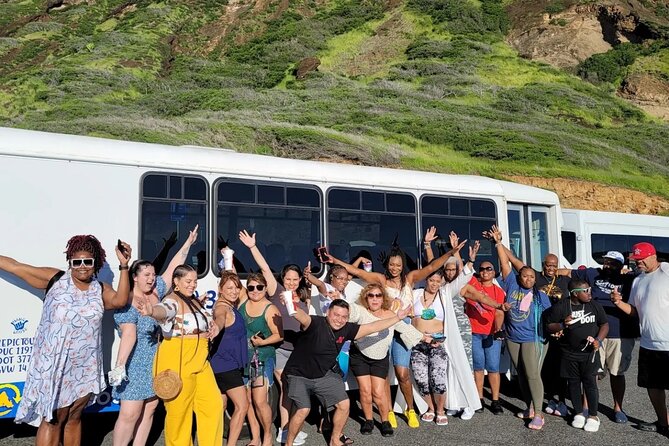 Oahu Guided Circle Island Tour, Swim w/ Turtles, Dole, Blowhole - Windward Oahu, macadamia coffee, and Mokoli‘i Island
