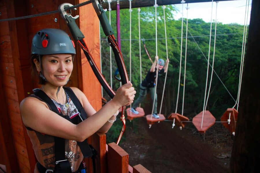 Oahu: High Ropes Adventure, Climbing, & Rappel Experience - Your 90 Minutes on the High Ropes Course