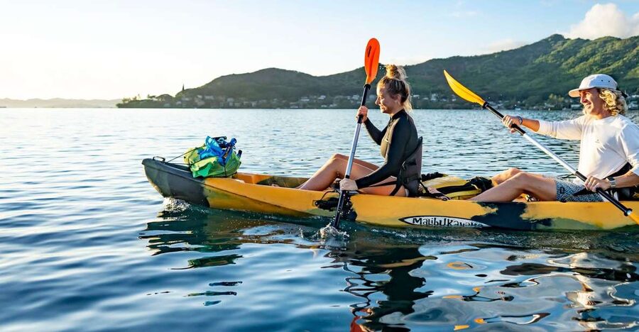 Oahu: Kaneohe Bay Coral Reef Kayaking Rental - The Sandbar and Ko’olau Mountain Views