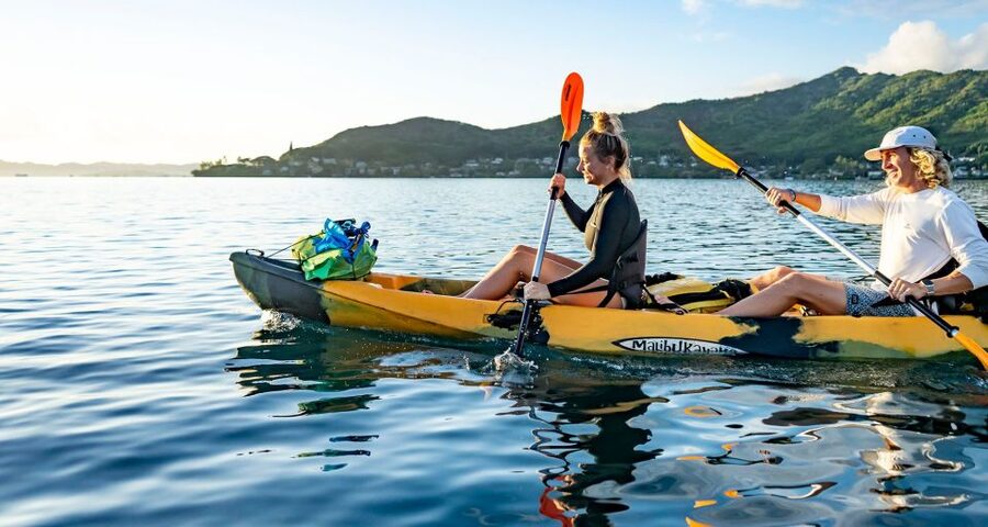 Oahu: Kaneohe Bay Coral Reef Kayaking Rental - The First 15 to 20 Minutes Across Kaneohe Bay