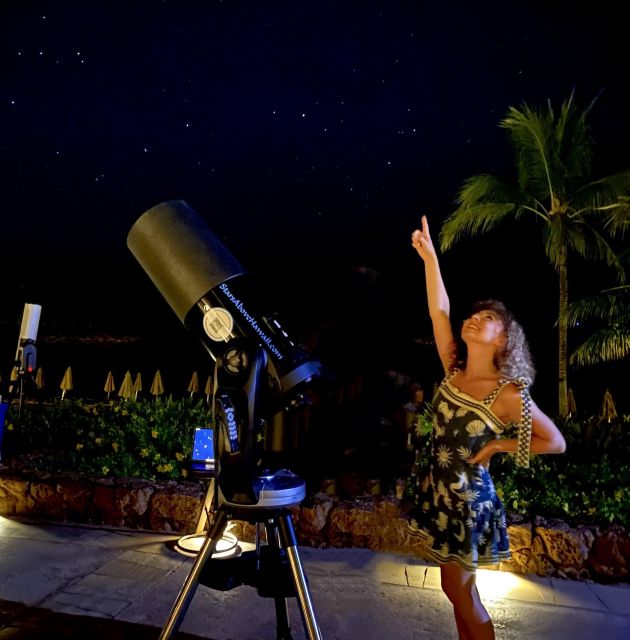 Oahu: Ko Olina Resort Polynesian Star Voyage - The telescope turns small points into real worlds