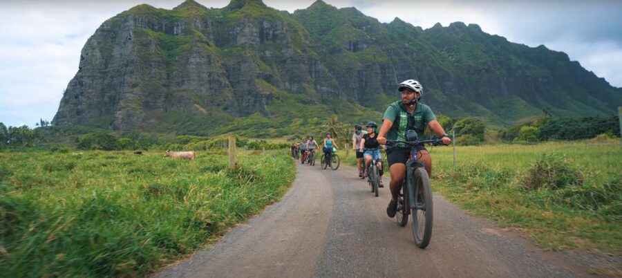 Oahu: Kualoa Electric Bike Tour - Film Stops from Jurassic Park and King Kong