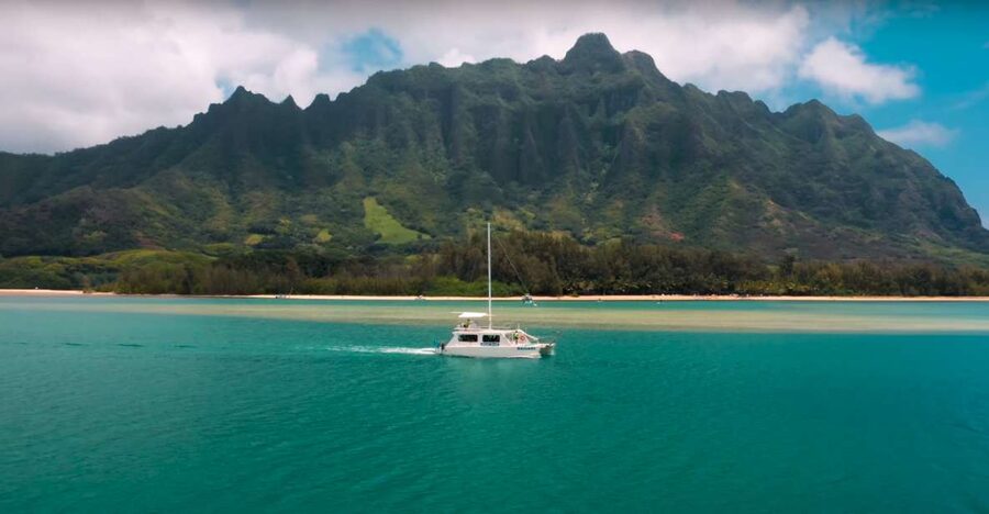 Oahu: Molii Fishpond and Kaneohe Bay Catamaran Tour - Watching Kaneohe Bay for turtles