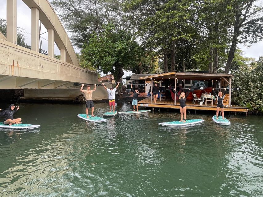 Oahu: North Shore Haleiwa Paddleboard River Adventure - Getting ready with a board, paddle, and life jacket