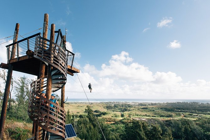 Oahu's North Shore: 8-Line Zipline Adventure - A good first zipline for families and nervous riders