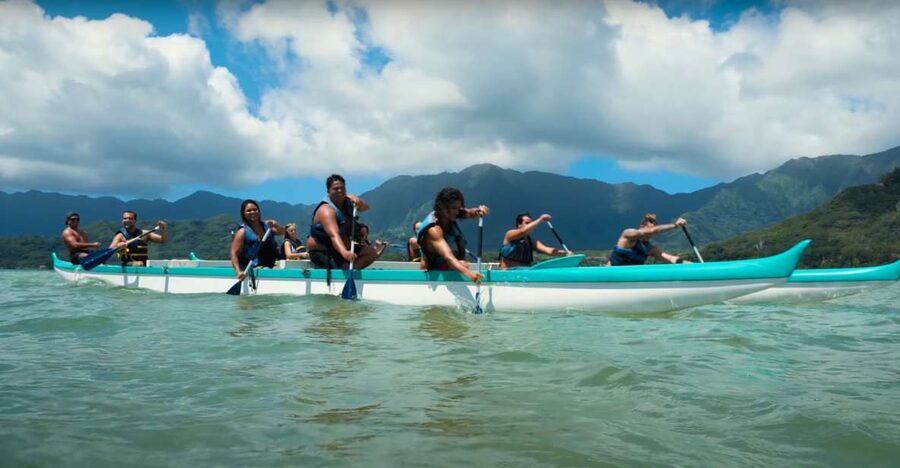 Oahu: Secret Island Beach Adventure and Water Activities - Arriving at Kualoa Ranch for the island transfer