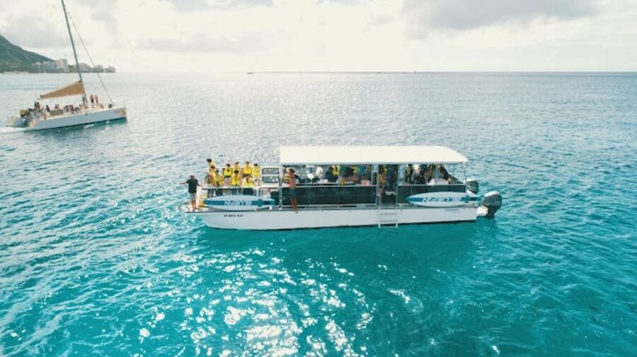 Oahu Snorkeling with Turtles, Water Scooter, Paddleboard - Snorkel gear, fins, and the electric scooter