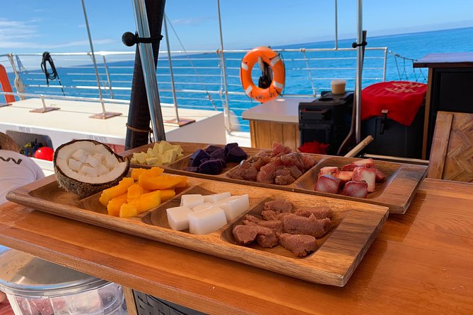 Polynesian Canoe Sunset Sail - What you actually eat and drink onboard