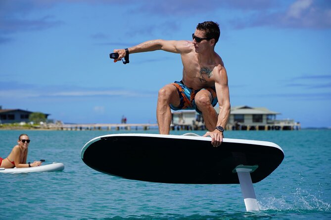 Premium eFoil Lesson near Waikiki - Starting in Kailua, not central Waikiki