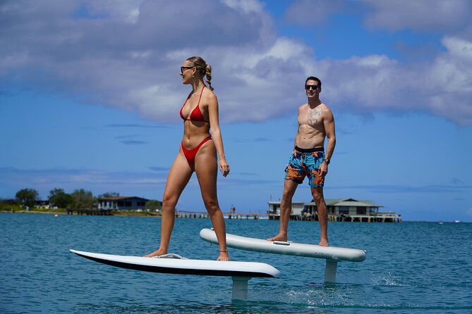 Premium eFoil Lesson near Waikiki - Your first water run: belly riding and basic control