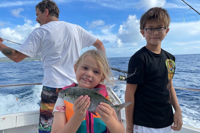 Private Fishing Charter for Family and Friends in Honolulu - Leaving Kewalo Basin Harbor for a short Honolulu outing