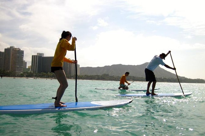 Private Group SUP Lessons by Waikiki Beachboys at the Royal - Seeing Waikiki from the water