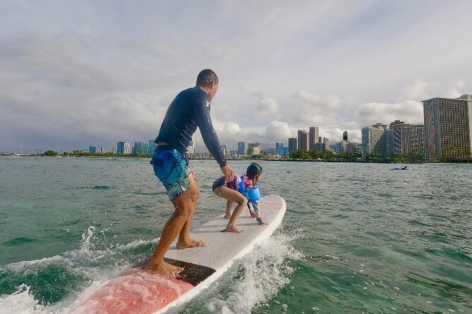 Private Kids Surfing Lessons - Reef Time, Turtles, and Fish