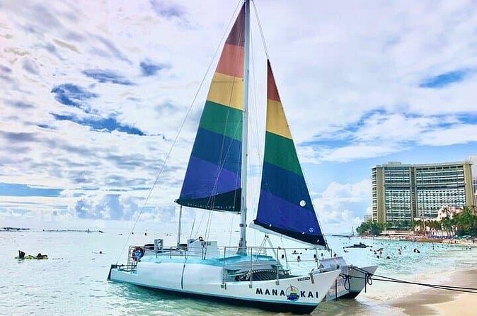 Sunset sail Aboard Manakai Catamaran - Waikiki Beach from the water