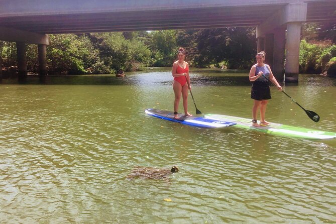 Sunset Stand Up Paddle with Photos and Turtles - The guides shape the evening
