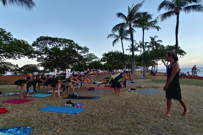 Sunset Yoga Flow at Magic Island - The 5:00 p.m. arrival and setup