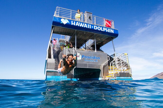 Swim with Dolphins Catamaran with Waterslide & Lunch on Oahu - Key things to know before booking