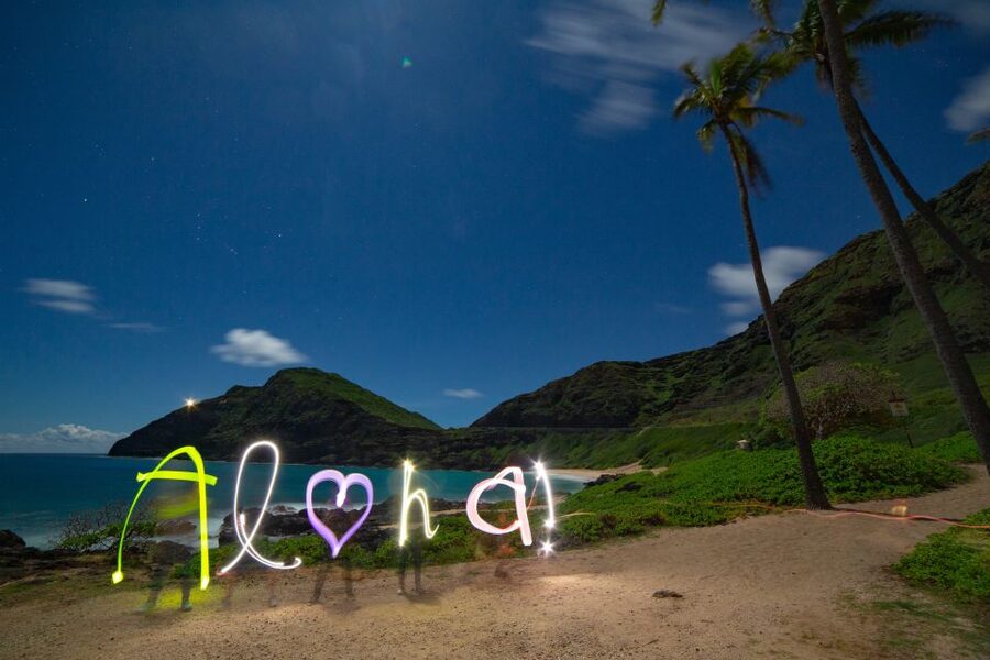 Unique Honolulu Sunset and Light Painting Tour - Makapuʻu after sunset, when the ocean and sky change