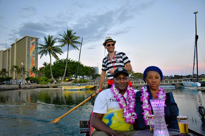 Valentine's Private Gondola Cruise in Waikiki with Drinks, Pastry - The route: Ala Wai harbor and canal